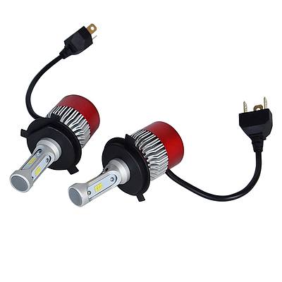 H4 180W 18000LM Philips LED Headlight KIT HIGH LOW Beam Replace Halogen Xenon - Brand New