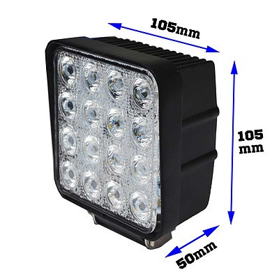 2x 80W LED Work Light Flood Lamp Offroad Tractor Truck 4WD SUV Philips Lumileds - Brand New