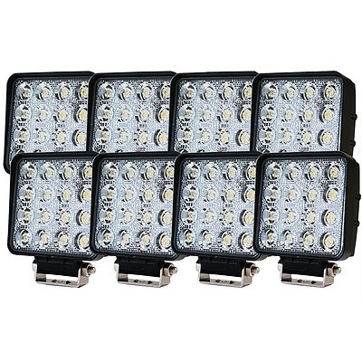 8X 80W Led Flood Work Light Bar Lamp Philips Lumileds Offroad Tractor Truck 4Wd - Brand New - Free Shipping