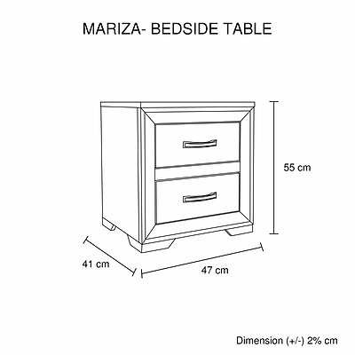 Mariza Bedside Table Saxon Oak