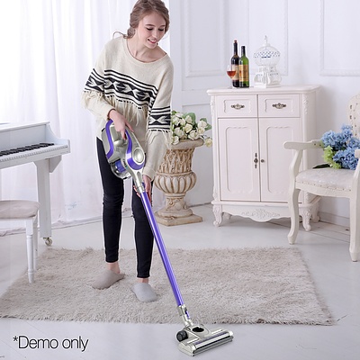 Cordless Rechargeable Vacuum Cleaner Stick - Purple & Grey - Free Shipping