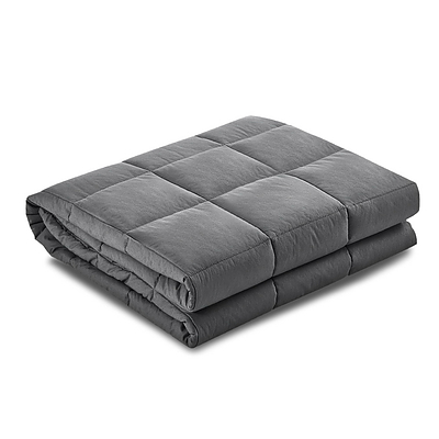 Weighted Blanket Adult 5KG Heavy Gravity Blankets Microfibre Cover Calming Relax Anxiety Relief Grey - Brand New - Free Shipping