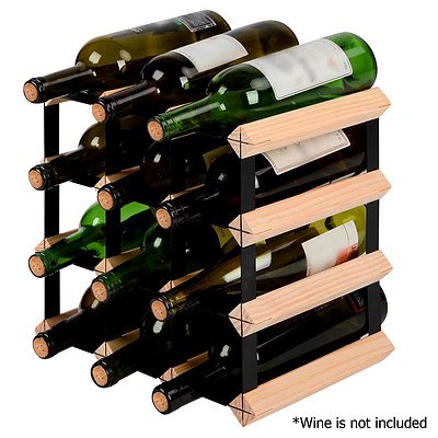 12 Bottle Timber Wine Rack - Brand New - Free Shipping