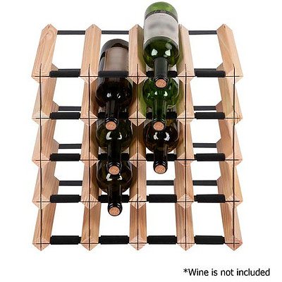 20 Bottle Timber Wine Rack - Free Shipping