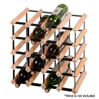 20 Bottle Timber Wine Rack - Free Shipping