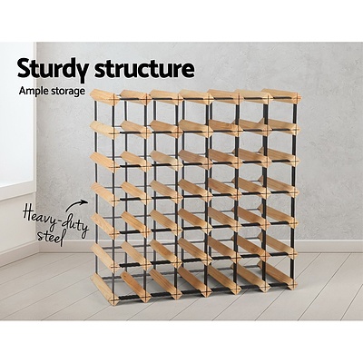 42 Bottle Timber Wine Rack - Brand New - Free Shipping