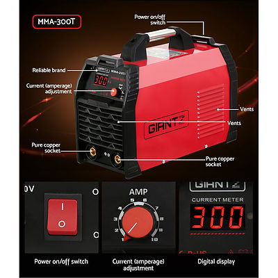 300Amp Inverter Welder MMA ARC iGBT DC Gas Welding Machine Stick Portable - Brand New - Free Shipping