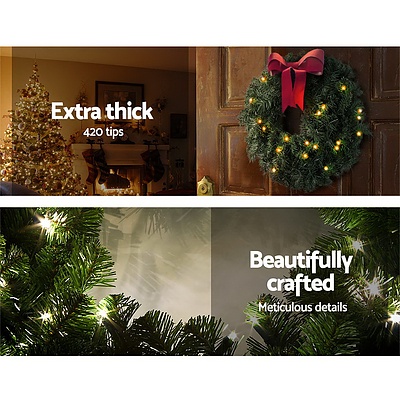 60cm Christmas Wreath - Green - Brand New - Free Shipping