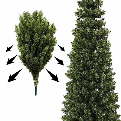 Jingle Jollys 6FT Slim Christmas Tree - Brand new - Free Shipping