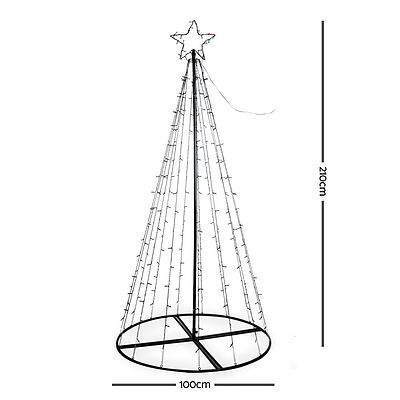 Jingle Jollys 3M LED Christmas Tree Multi Colour - Free Shipping