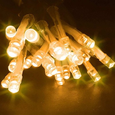 Jingle Jollys 800 LED Christmas Icicle Lights Warm White - Brand new - Free Shipping