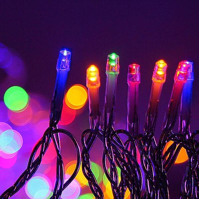 Jingle Jollys 50M Christmas String Lights 250LED Multi Colour - Free Shipping