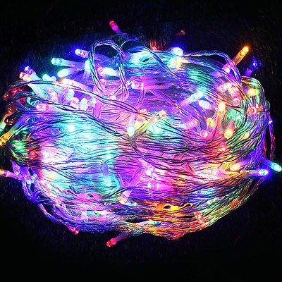 Jingle Jollys 50M Christmas String Lights 500LED Multi Colour - Free Shipping