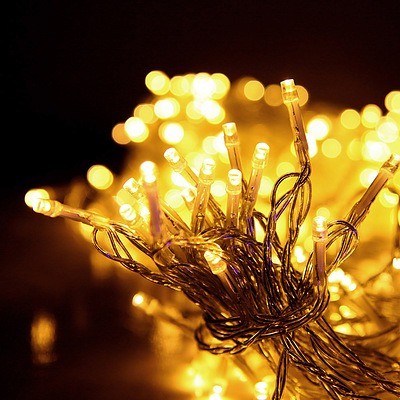 Christmas LED String Lights - Warm Yellow - Brand New - Free Shipping