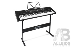 61 Keys Electronic Piano Keyboard LED Electric w/Holder Music Stand USB Port - Brand New - Free Shipping
