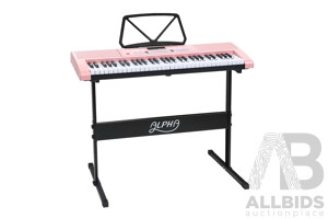 61 Key Lighted Electronic Piano Keyboard LED Electric Holder Music Stand - Brand New - Free Shipping