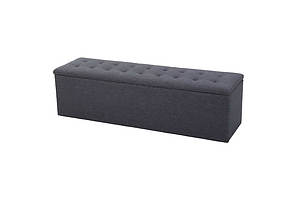 Storage Ottoman Blanket Box Linen Foot Stool Rest Chest Couch Grey - Brand New - Free Shipping Storage Ottoman Blanket Box Linen Foot Stool Rest Chest Couch Grey - Brand New - Free Shipping