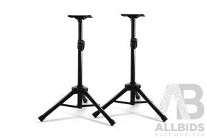 Set of 2 Adjustable 120CM Speaker Stand - Black - Brand New - Free Shipping