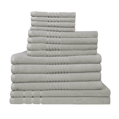 Montage Towel sets 650GSM 14PC Bath Linen Set Silver - RRP $317 - Brand New