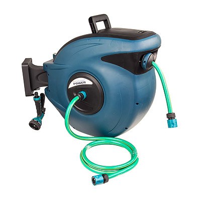 Dynamic Power 30m Retractable Water Hose Reel with Nozzle - Brand New with 12 Months Warranty