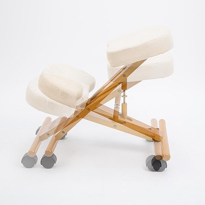Forever Beauty Ergonomic Kneeling Chair - White - Brand New with 12 Months Warranty