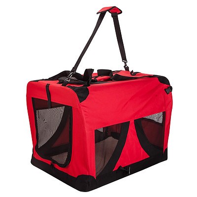 Paw Mate Portable Soft Dog Crate L - Red - Brand New with 12 Months Warranty