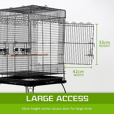 Paw Mate Bird Cage Parrot Aviary Pet Stand-alone Budgie Perch 145cm - Brand New with 12 Months Warranty