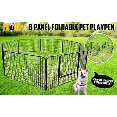 8 Heavy Duty Panel Foldable Pet Playpen 40" - Brand New - RRP: $309