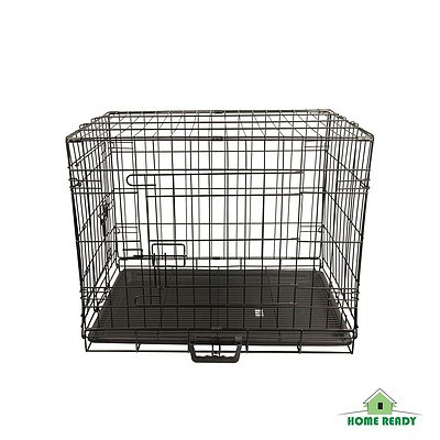 Paw Mate 24 inch Foldable Metal Wire Dog Cage with Wire Mesh Floor & Removable Tray - Brand New with 12 Months Warranty