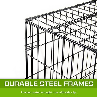 Paw Mate 42 inch Foldable Metal Wire Dog Cage with Removable Tray - Brand New with 12 Months Warranty - RRP: $119