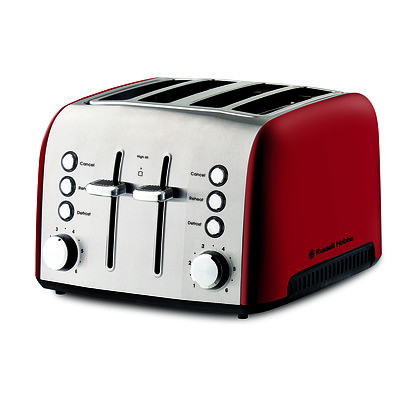 Russell Hobbs Heritage Vouge 4 Slice Toaster - Red - RRP: $99.95 - Brand New