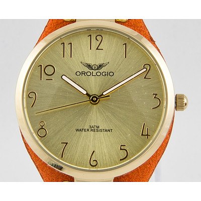 Orologio Doppio Collection Women`s Gold Leather Watch - RRP $750 - Brand New with Warranty