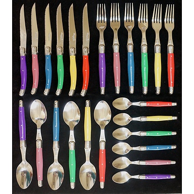 24-piece Laguiole by André Aubrac cutlery set  - RRP $260 - Brand New with Warranty