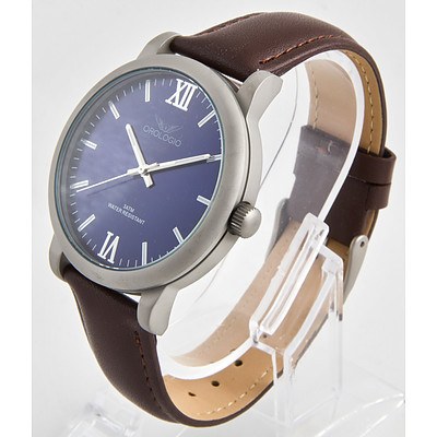Orologio Emporio Collection Men`s Leather Watch - RRP $450 - Brand New with Warranty