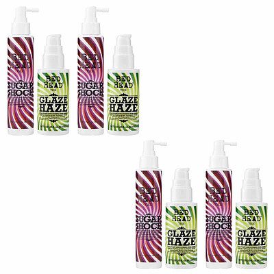 4x TIGI Bodification - 4x Sugar Shock 150Ml, 4x Glaze Haze 60ml - RRP: $139.96