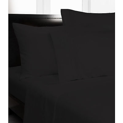Black Microfibre Sheet Set- Queen Bed