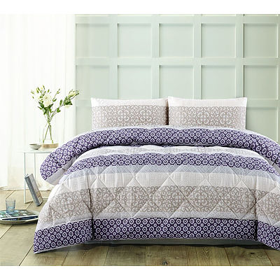 Lena Plum 3 Piece Comforter Set - Lot 943324 | ALLBIDS