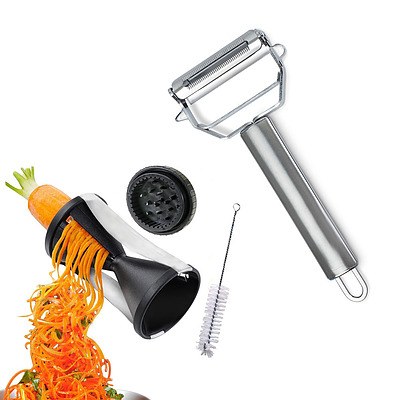 Ultimate Prep Chef Peeler and Garnish Grater Kitchen Tools with Free Gadget Cleaner  - RRP: $53.95 - Free Shipping